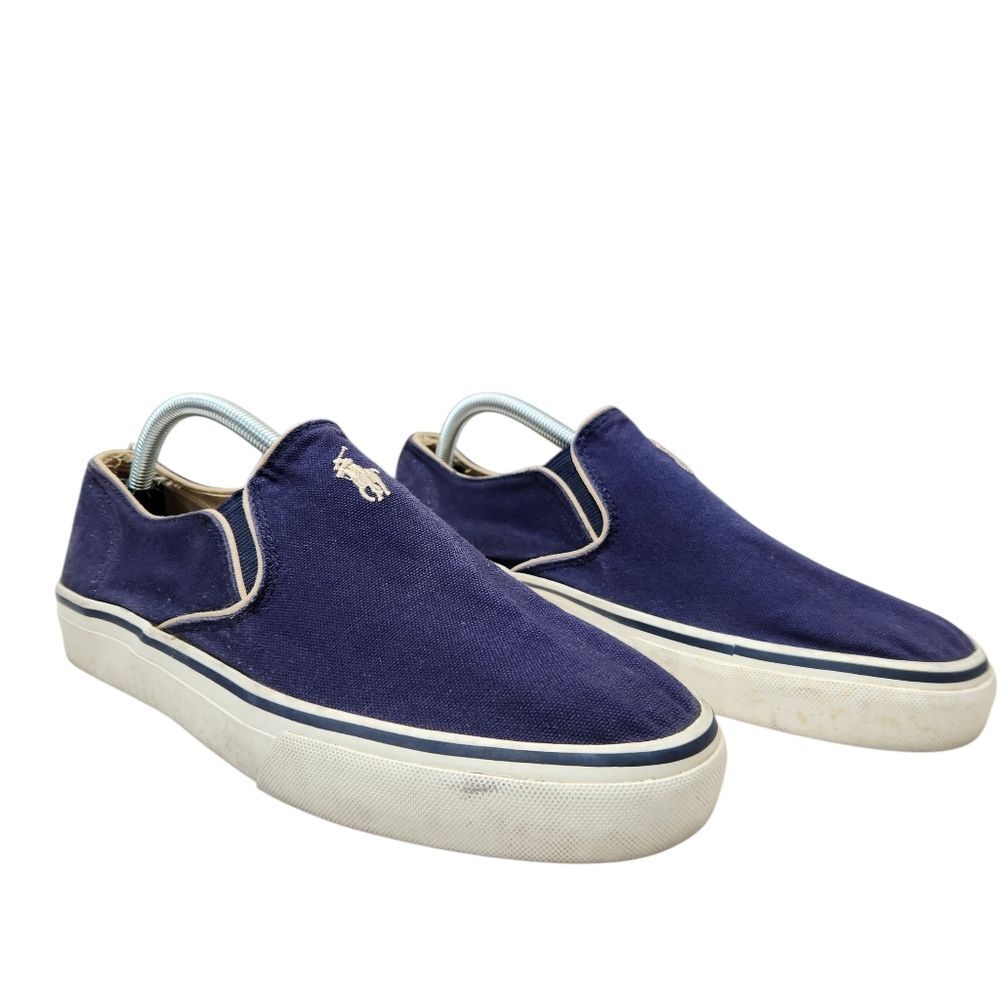 Polo Ralph Lauren Vintage Mens Slip On Low Top Casual Canvas Sneakers 11D